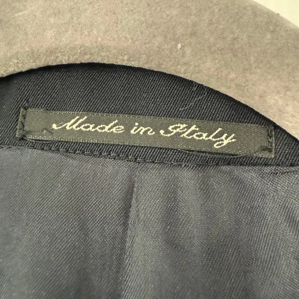 Murano Italy Men's Navy 100%Wool Super 100's Sportscoat Blazer Size 48R